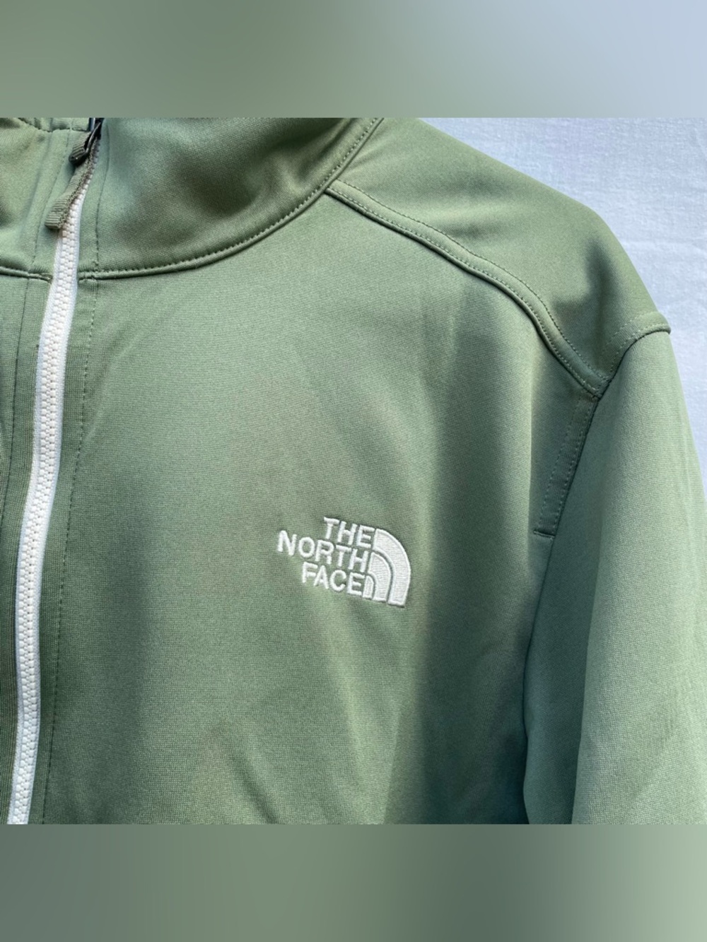 The North Face WindWall Green Soft Shell Lightweight Jacket Men’s Sz. Large - Picture 2 of 9
